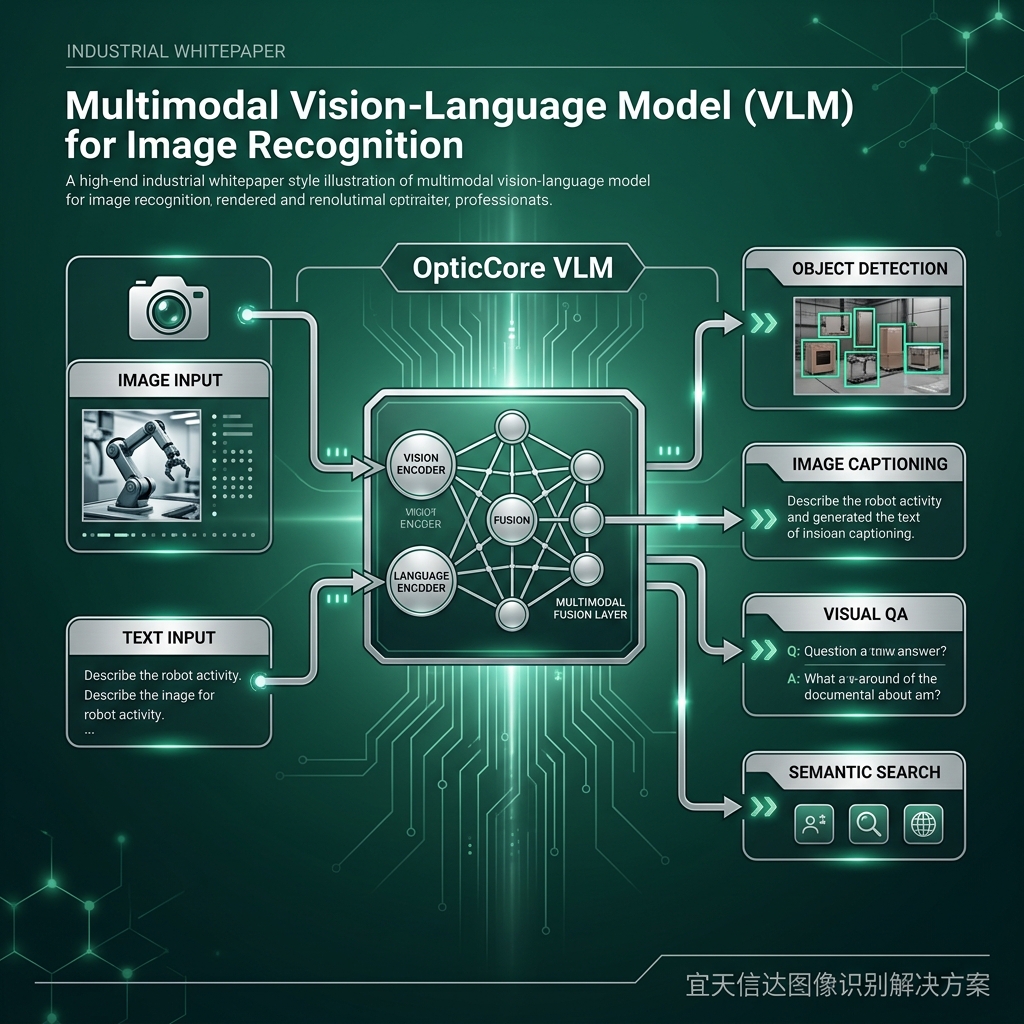 多模态 VLM 图像识别开发架构示意图