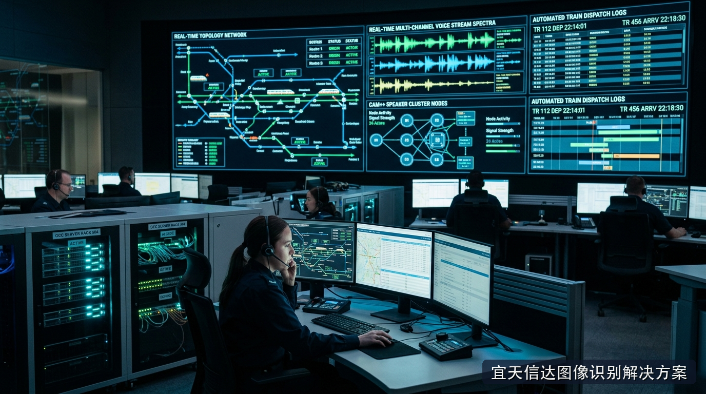 高铁接触网毫米级缺陷检测线阵相机动态去模糊与异构智能巡检系统拓扑图
